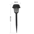 1/2/4pcs Solar Bug Zapper Waterproof Mosquito Zapper, Lighting Mosquito Repellent Lamp for Indoor Outdoor Use Garden Patio